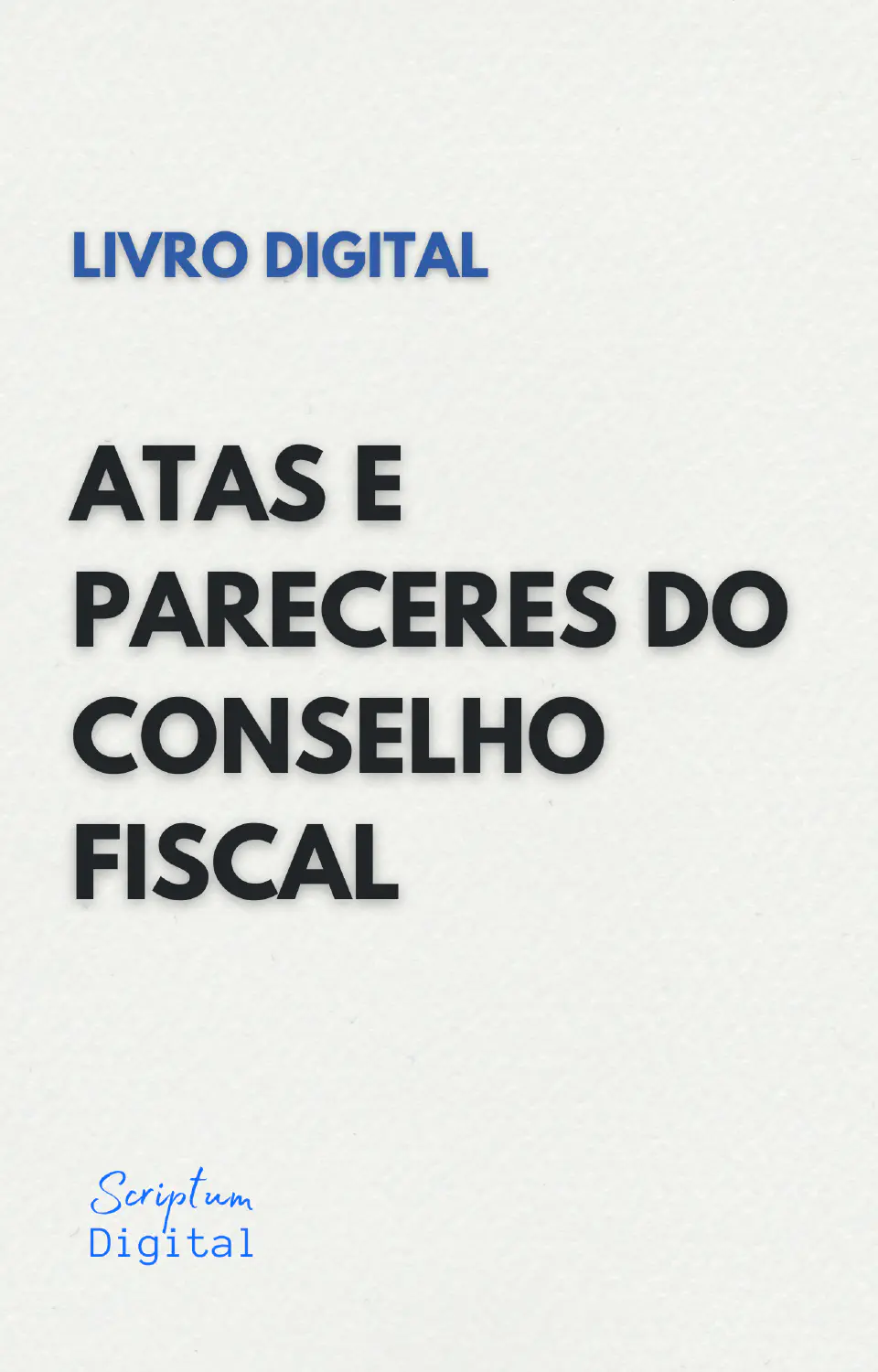 Livro de Atas e Pareceres do Conselho Fiscal - Capa do livro