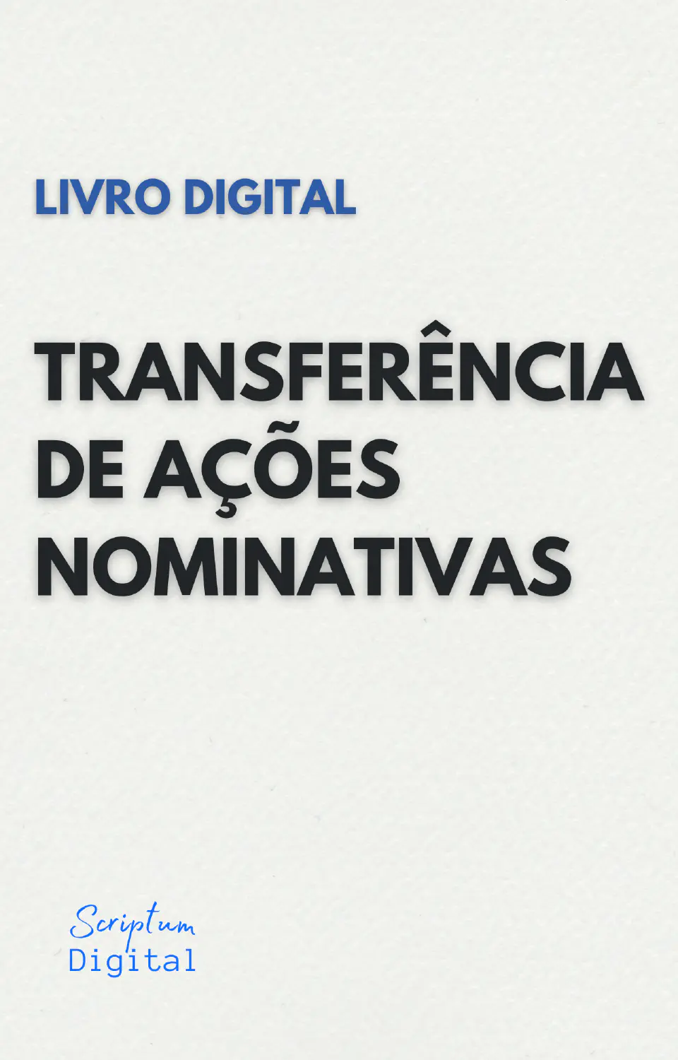 Livro de Transferência de Ações Nominativas - Capa do livro