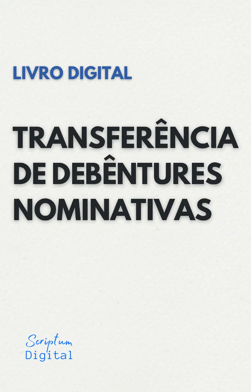 Livro de Transferência de Debêntures Nominativas - Capa do livro